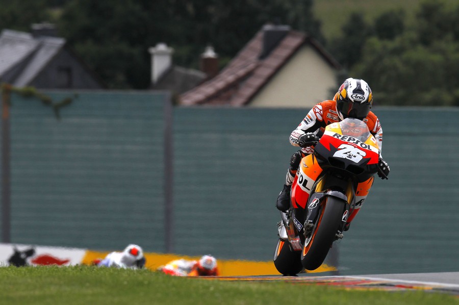 El Repsol Honda Team preparado para el Gran Premio MotoGP en Laguna Seca