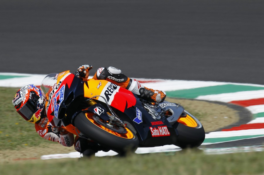 Casey Stoner insuperable en el test de MotoGP en Mugello