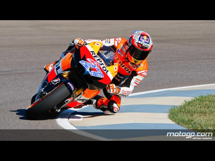 Casey Stoner sigue intratable en la FP3 de MotoGP en Indianápolis