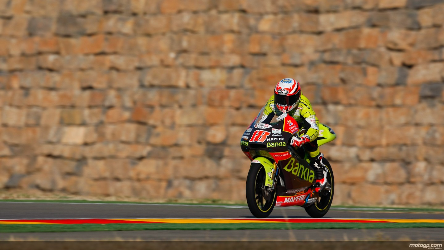 Terol es el más rápido en los segundos libres de 125cc en Aragón