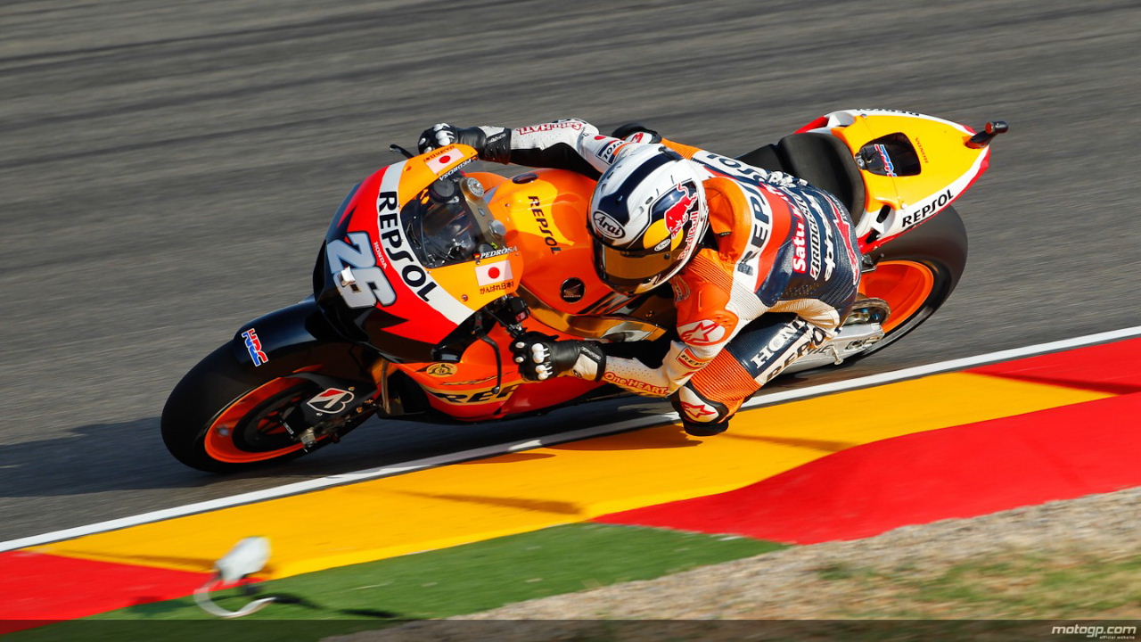 Casey Stoner marca la pole de MotoGP en Motorland Aragón