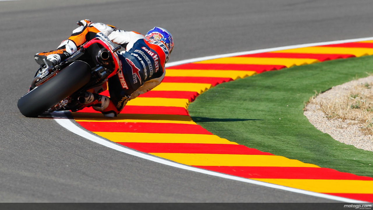 Casey Stoner domina la FP3 extralarga de MotoGP en Aragón