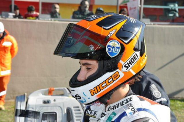 Niccolò Antonelli con el Team Gresini para Moto3 2012