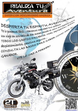 Realiza tu “moto” aventura