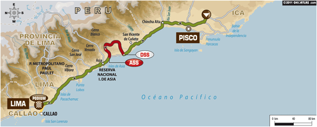 Etapa 14 del Dakar 2012 de Pisco a Lima