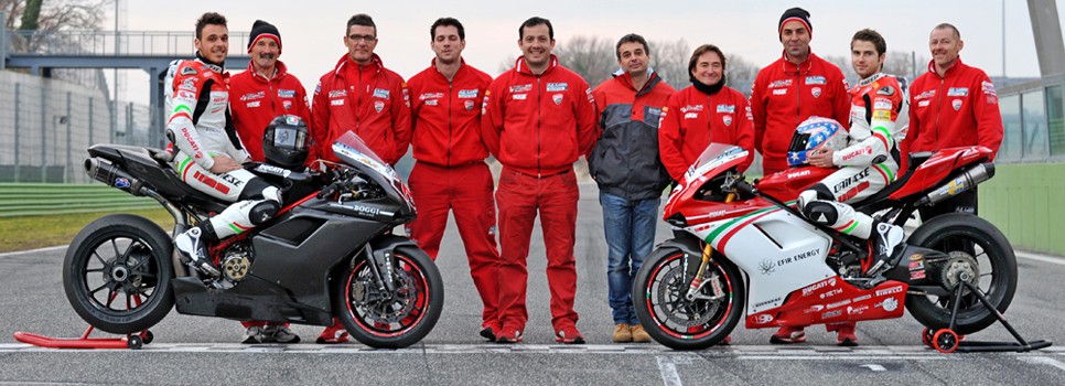 El Red Devils Ducati SBK se presenta en Vallelunga