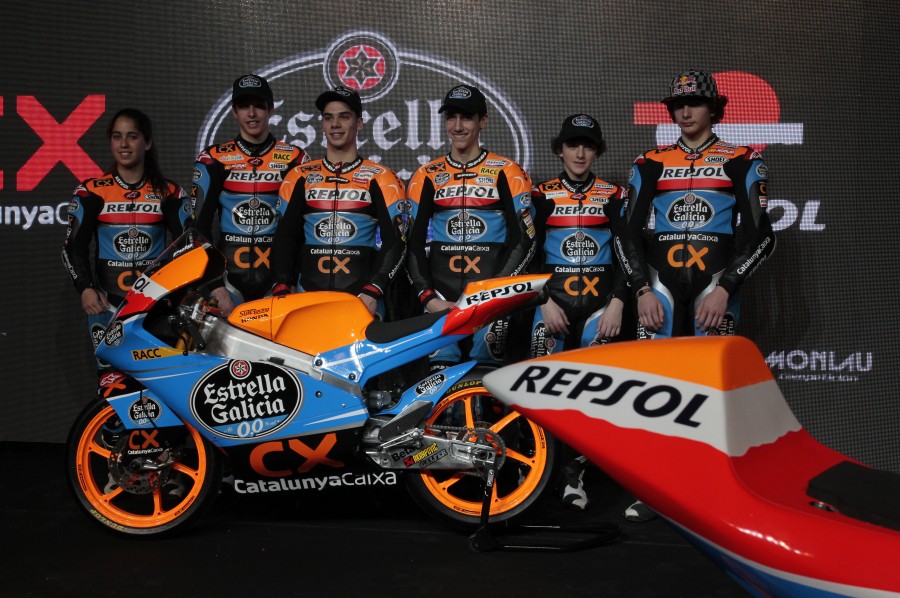 Presentación del Estrella Galicia 0.0 Team de Monlau para Moto3 y CEV