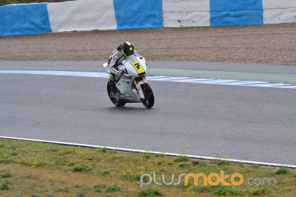 Dani Rivas en acción Moto2 CEV Jerez 2012