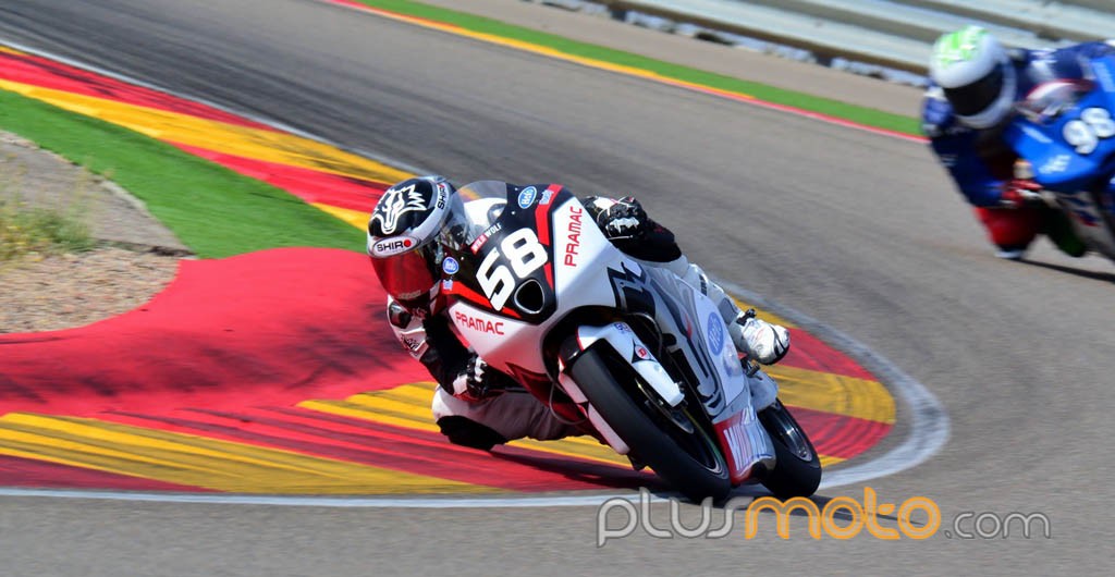 Juanfran Guevara marca la pole de Moto3 CEV en Motorland Aragón