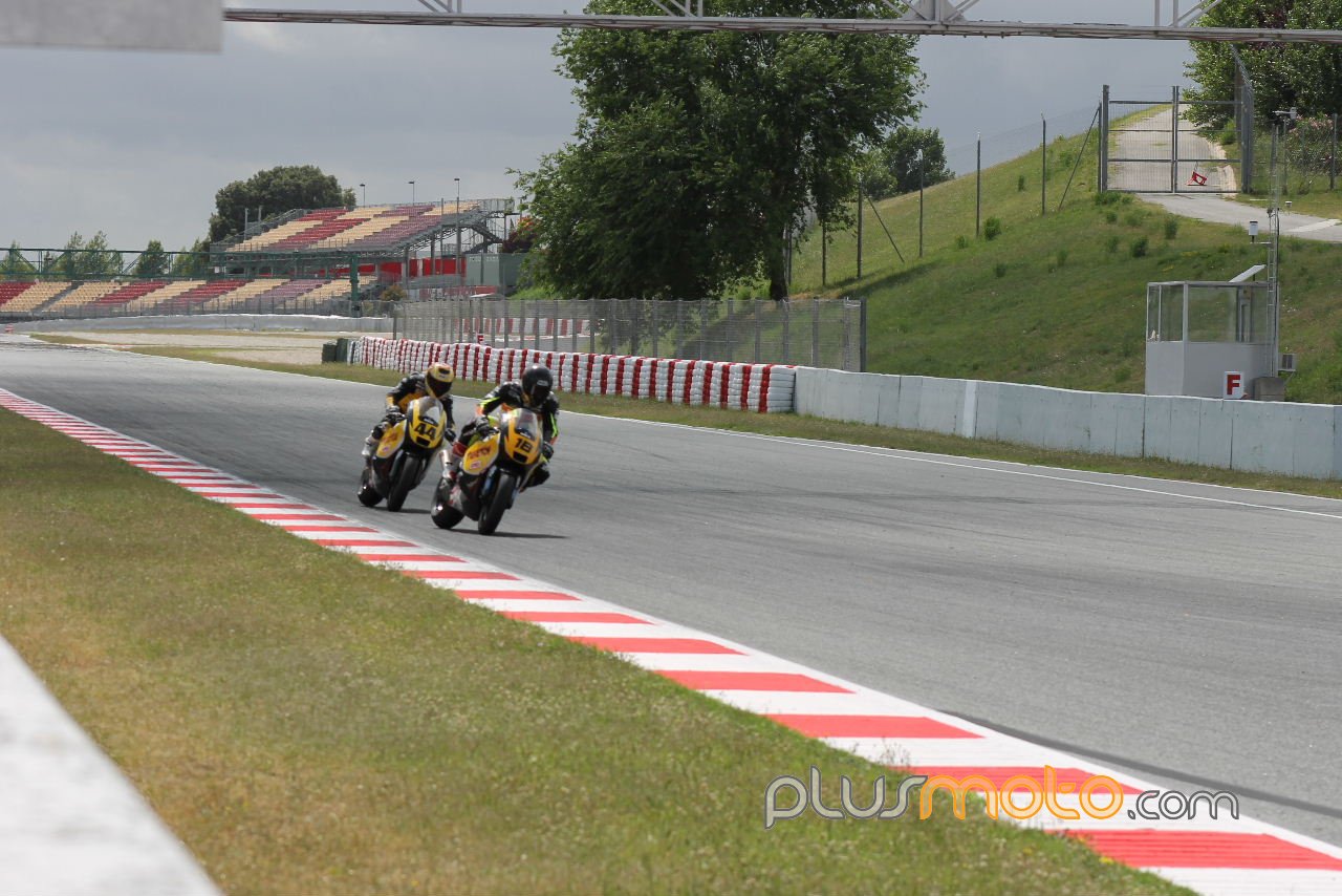 Odendaal y Torres cev Moto2 test Circuit Catalunya