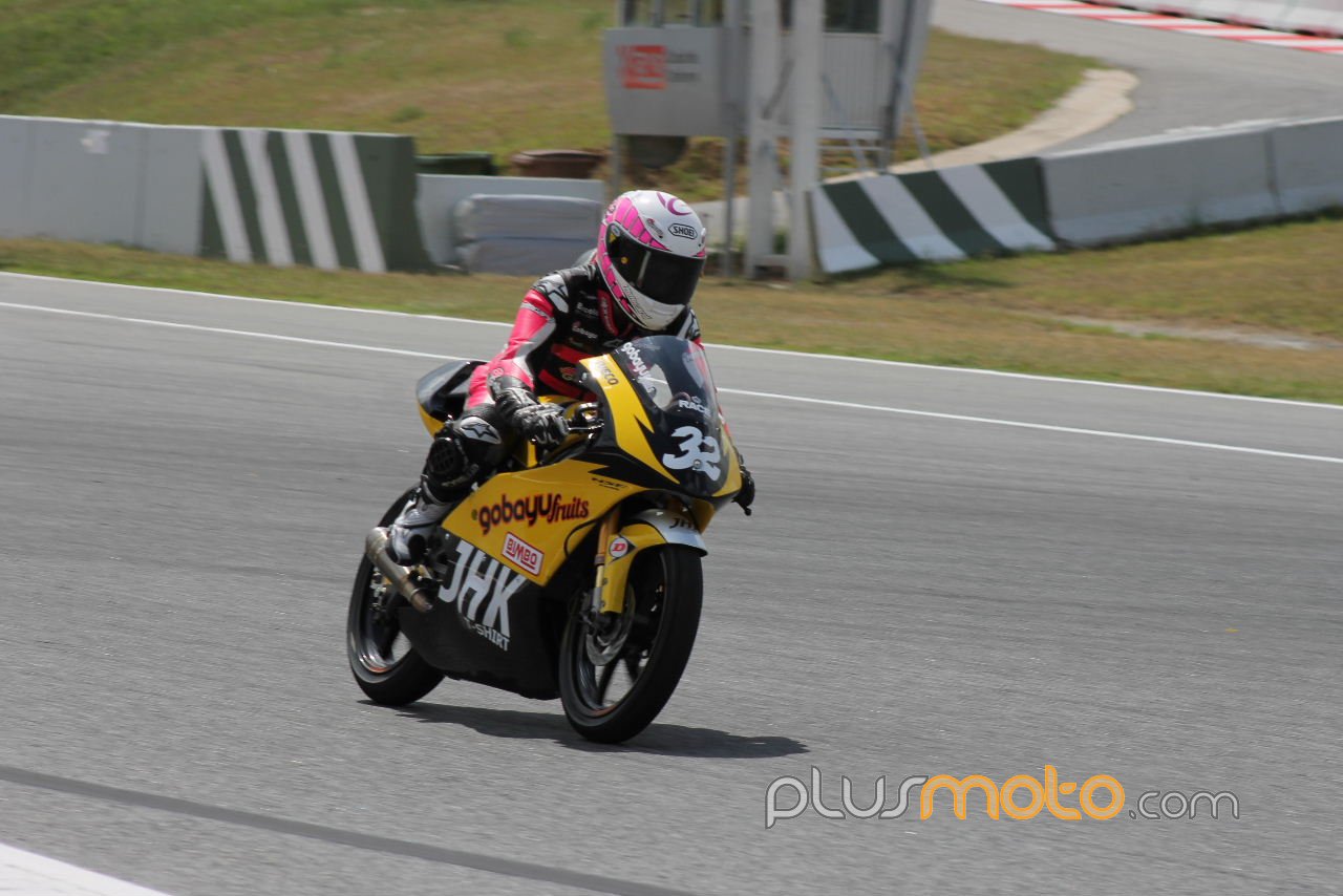 Carrasco test moto3 cev en Circuit Catalunya