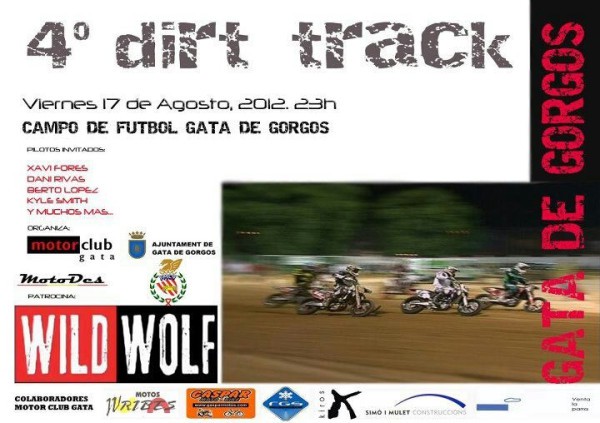 El 4º Dirt Track en Gata de Gorgos con muchos pilotos conocidos
