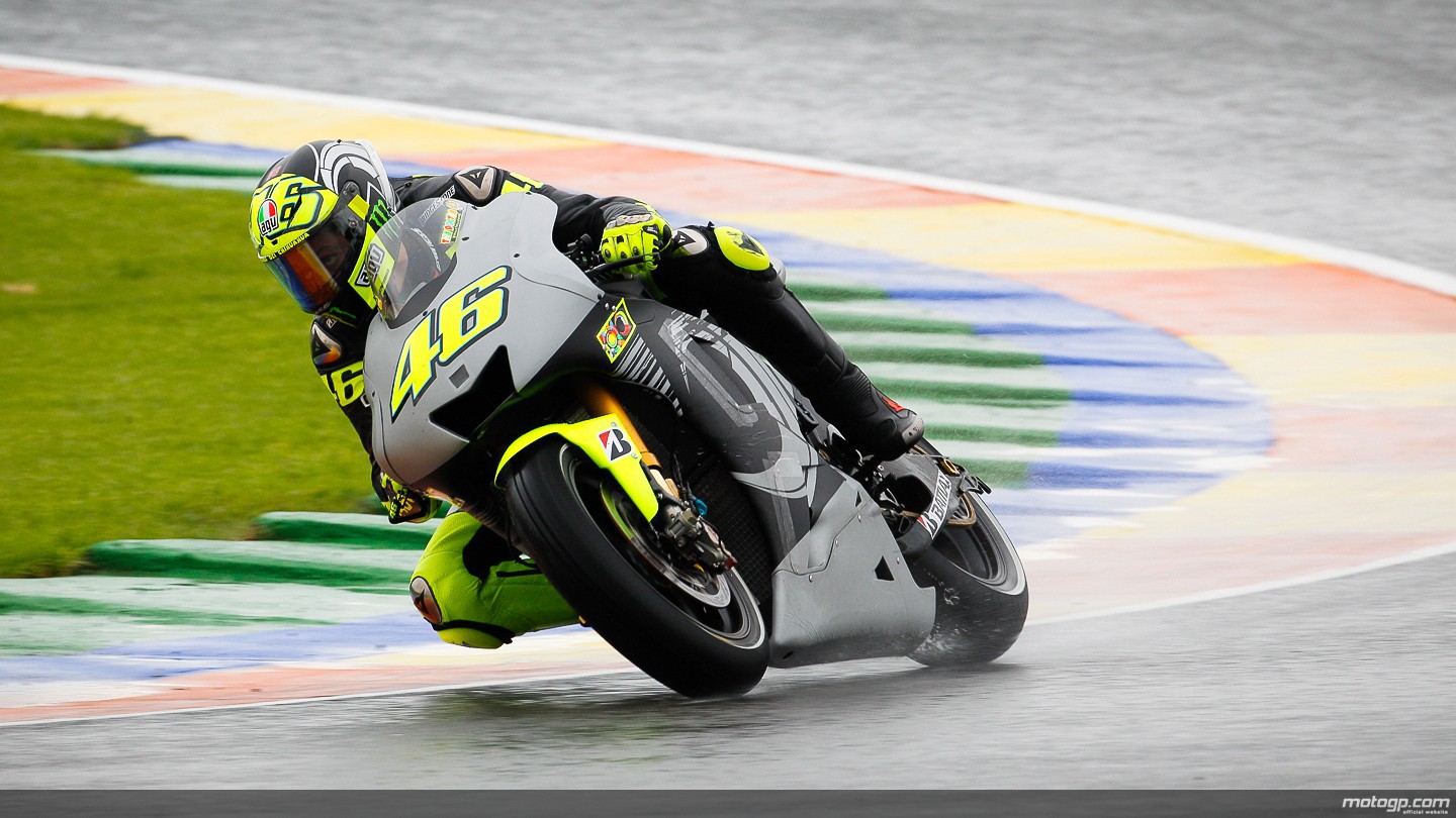 Día 1 de test MotoGP en Valencia y la lluvia como protagonista