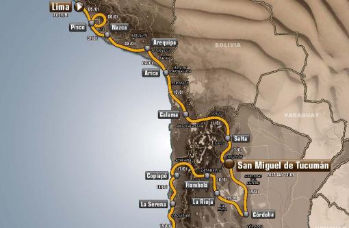 Primera etapa Dakar 2013: Lima-Pisco