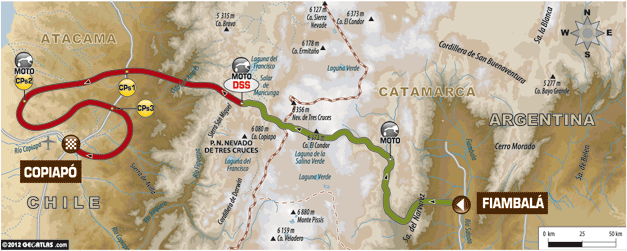 12ª etapa del Dakar 2013: Fiambalá – Copiapó