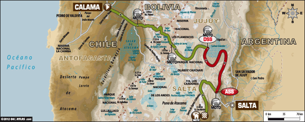 Séptima etapa del Dakar 2013: Calama – Salta