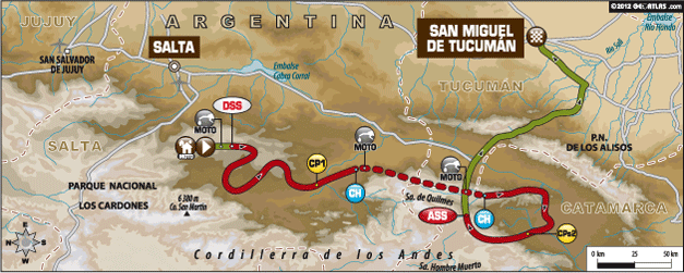 Octava etapa del Dakar 2013: Salta – San Miguel de Tucumán