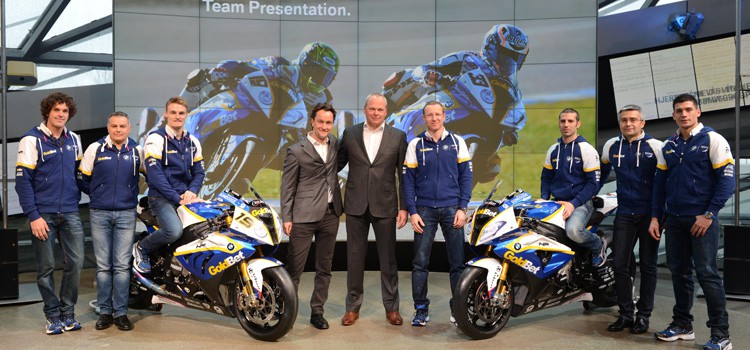 BMW Motorrad GoldBet SBK se presenta con Melandri y Davies