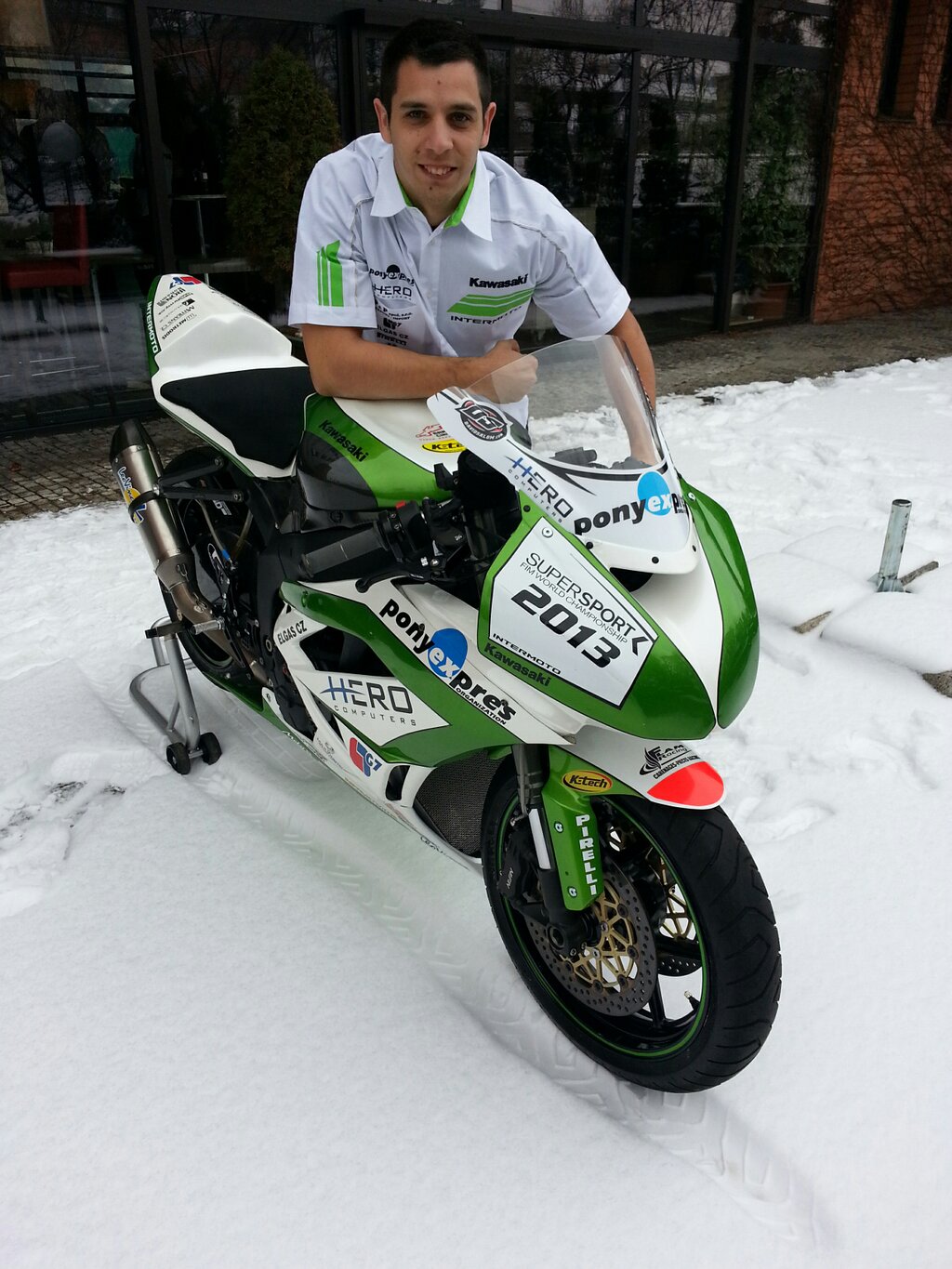 David Salom presenta su Kawasaki del equipo Intermoto para SSP 2013