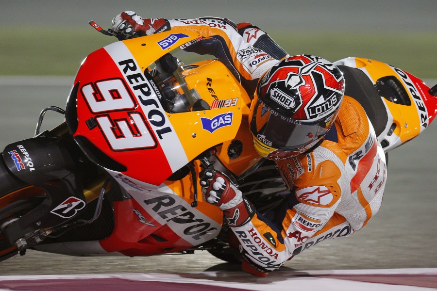 Marc Márquez lidera la FP2 de MotoGP en Qatar