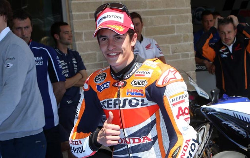 Márquez bate récords y gana su 1ª carrera MotoGP en Austin, Pedrosa 2º y Lorenzo 3º