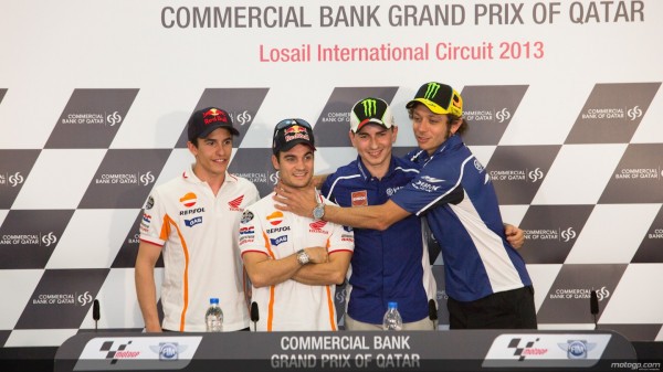 prensa Rossi, Lorenzo, Marquez y Pedrosa