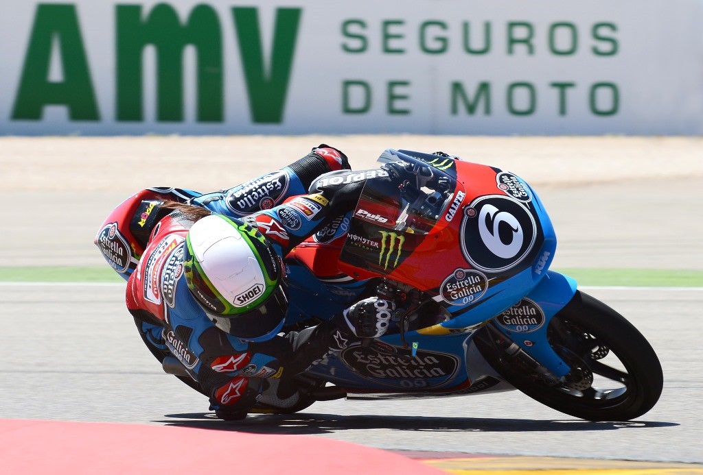 María Herrera hace historia y gana la carrera de Moto3 CEV en Motorland Aragón