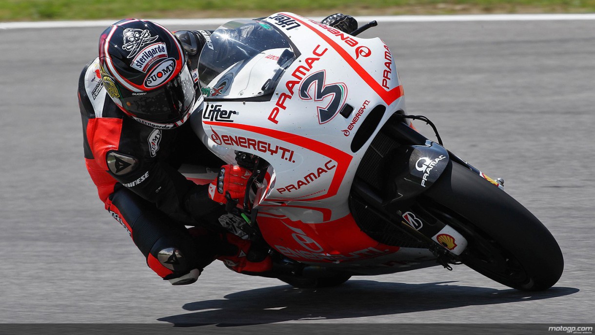 Max Biaggi se estrena en el test MotoGP Ducati en Mugello