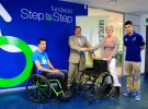 Isaac Viñales y Joan Lascorz en la Fundación Step by Step