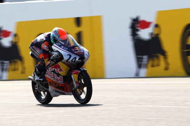 GEPA-12071398061 - OBERLUNGWITZ,GERMANY,12.JUL.13 - MOTORSPORT - Red Bull Rookies Cup, Grand Prix of Germany. Image shows Marcos Ramirez (ESP). Photo: GEPA pictures/ Gold and Goose/ David Wood - For editorial use only. Image is free of charge.