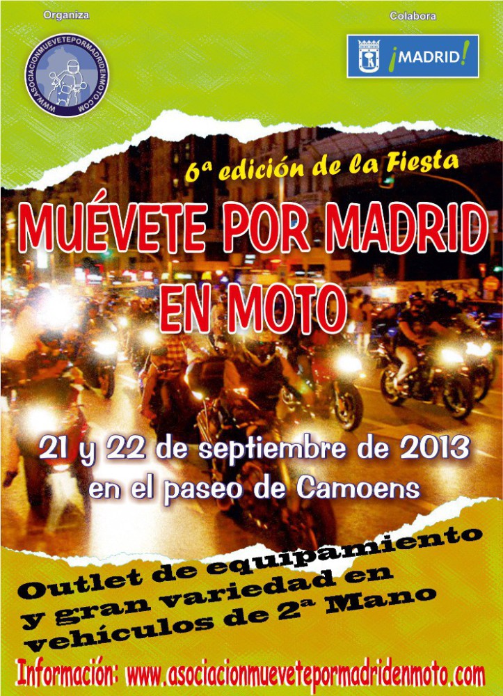 VI Edición de la Fiesta «Muévete por Madrid en Moto»