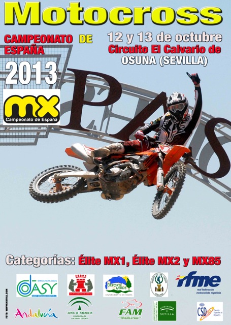 El Nacional de Motocross cierra temporada 2013 en Osuna