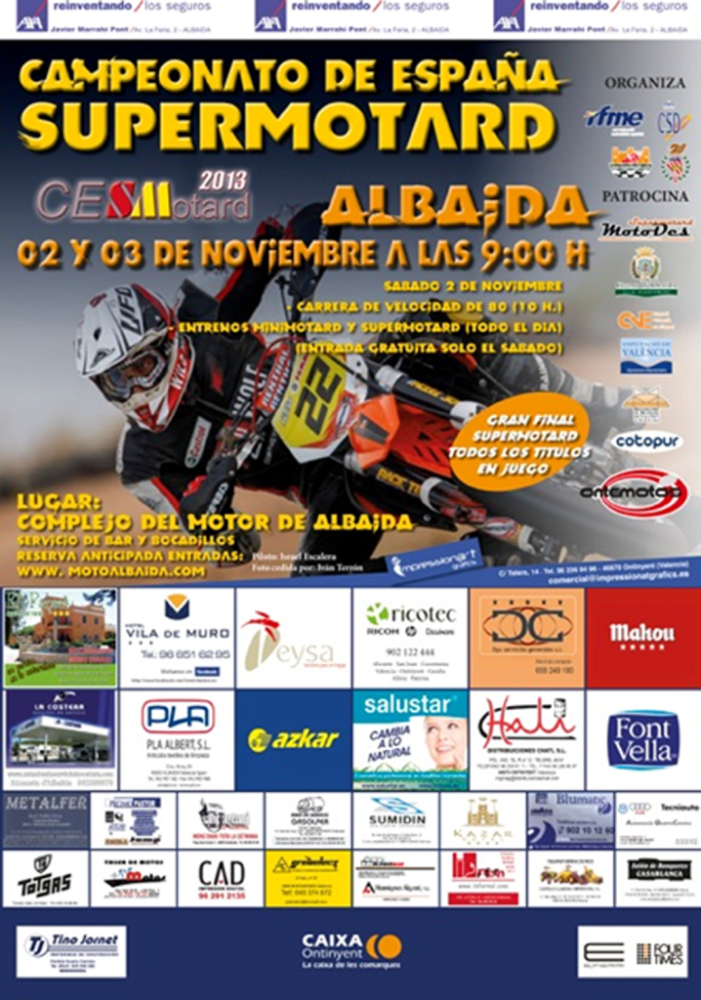 El Nacional de Supermotard llega al final en Albaida