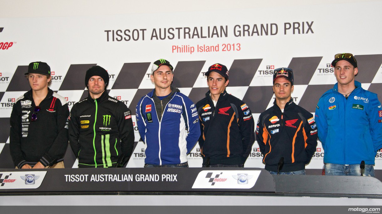 Pedrosa, Márquez, Lorenzo, Crutchlow, Espargaró y Miller protagonistas en Australia