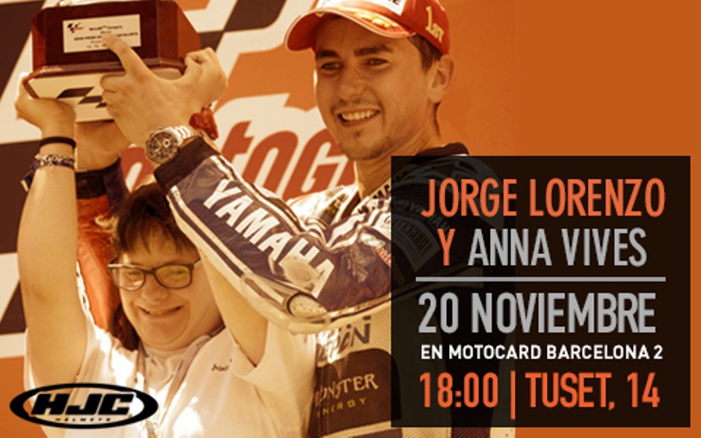 Hoy Jorge Lorenzo y Anna Vives estarán en Motocard 2 BCN