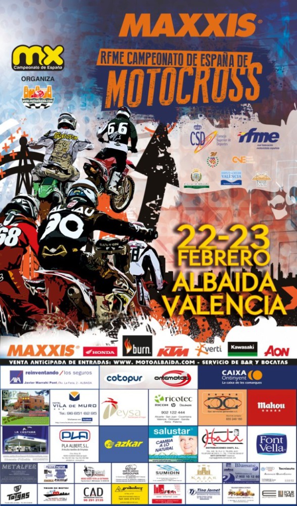 El nacional de Motocross 2014 arranca en Albaida