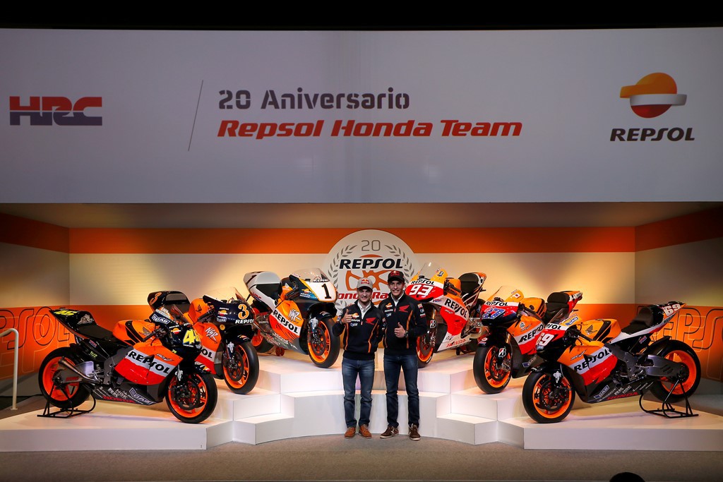 Repsol y Honda celebran sus 20 años de éxitos