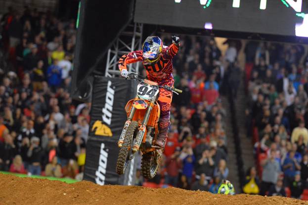 Ken Roczen gana su segunda carrera AMA Supercross 2014 en Atlanta