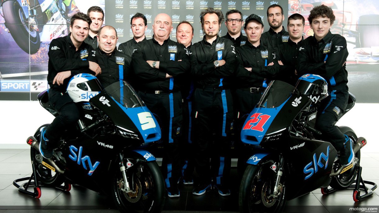 El Sky Racing Team by VR46 se presenta en Italia con Fenati y Bagnaia