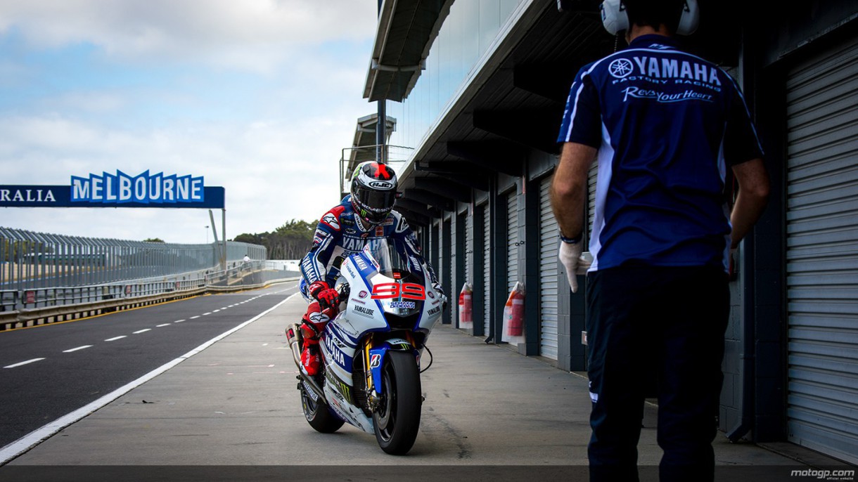 Jorge Lorenzo el mejor del día 1 del test neumáticos en Australia