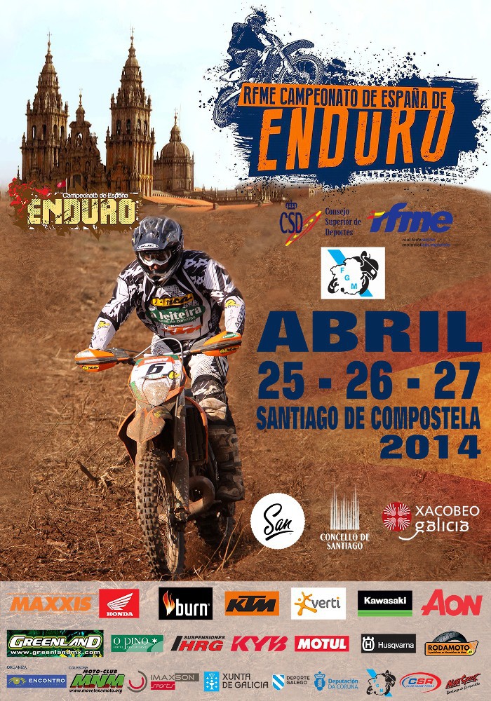 El Nacional de Enduro 2014 llega a Santiago de Compostela