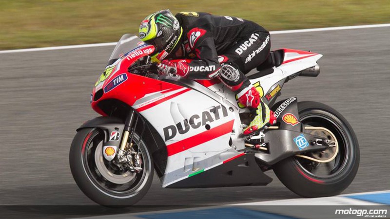 Dovi y Crutchlow ponen a punto sus Ducati durante el test privado en Jerez