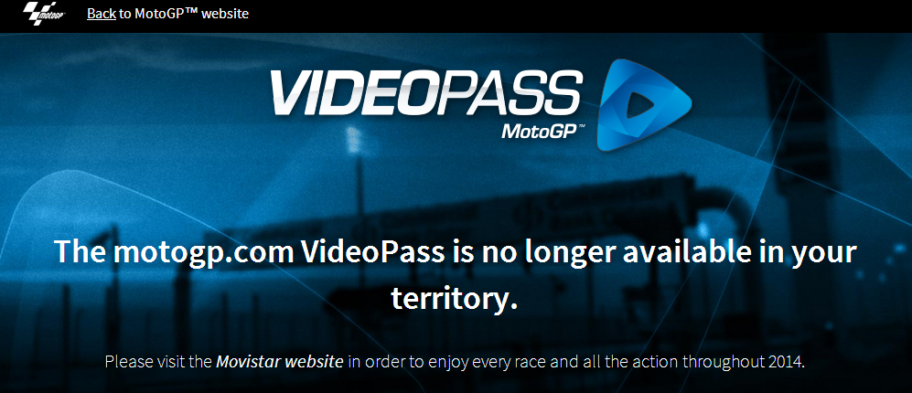 Ya no está disponible el videopass de MotoGP en España