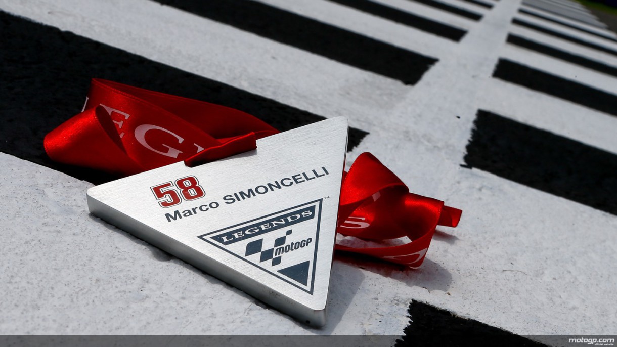 Marco Simoncelli es reconocido como MotoGP Legend en Mugello