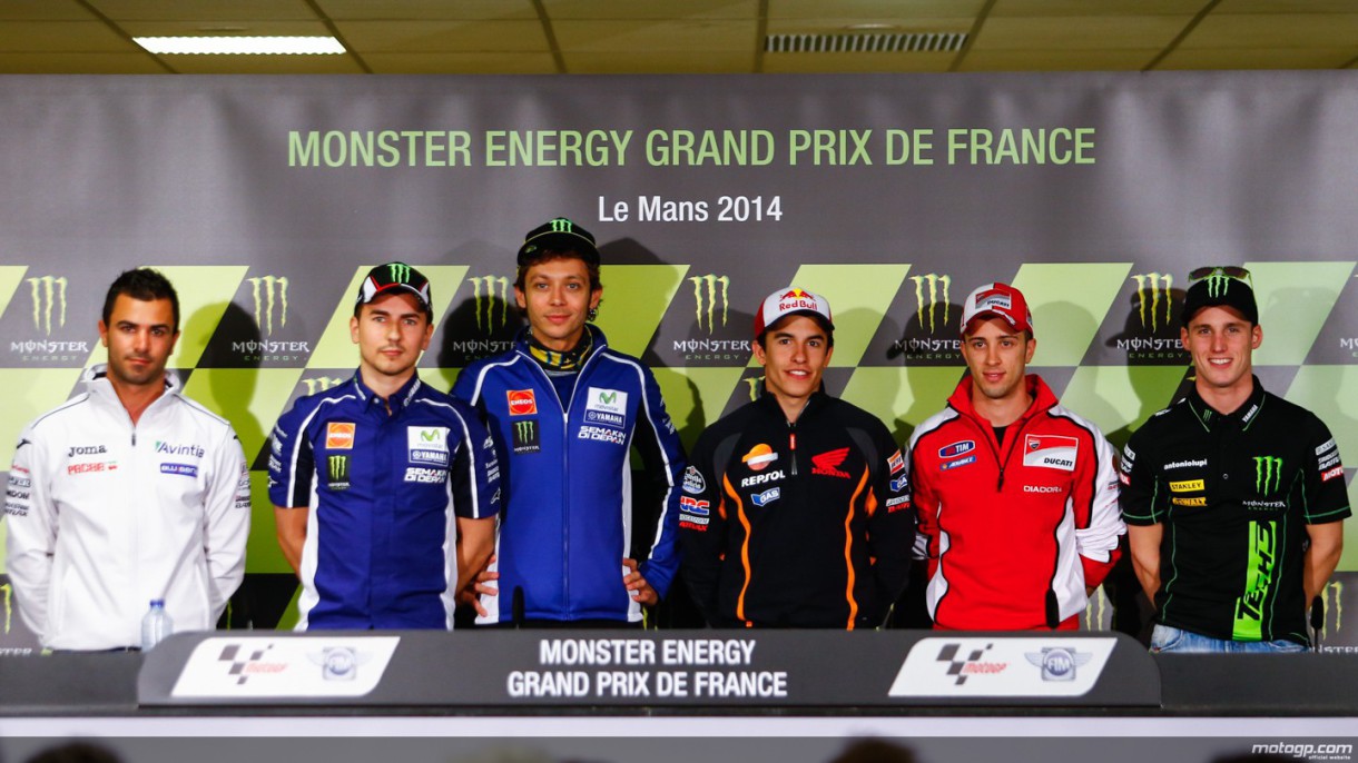 Rossi, Márquez, P.Espargaró, Dovi, Lorenzo y Di Meglio protagonistas en Le Mans