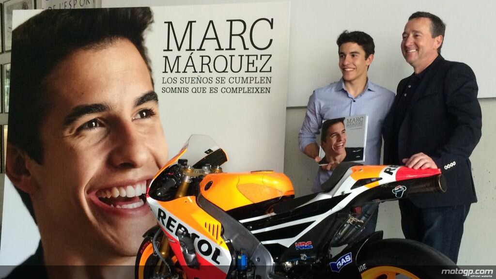 Marc Márquez ha presentado su biografía oficial en Barcelona