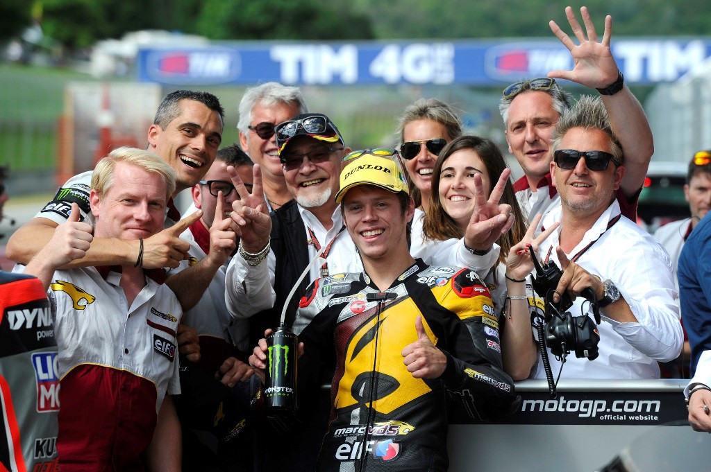 Tito Rabat machaca en Moto2 Misano y es más líder, Kallio 2º