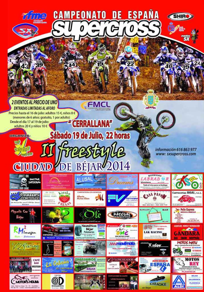 El Nacional de Supercross 2014 arranca en Béjar