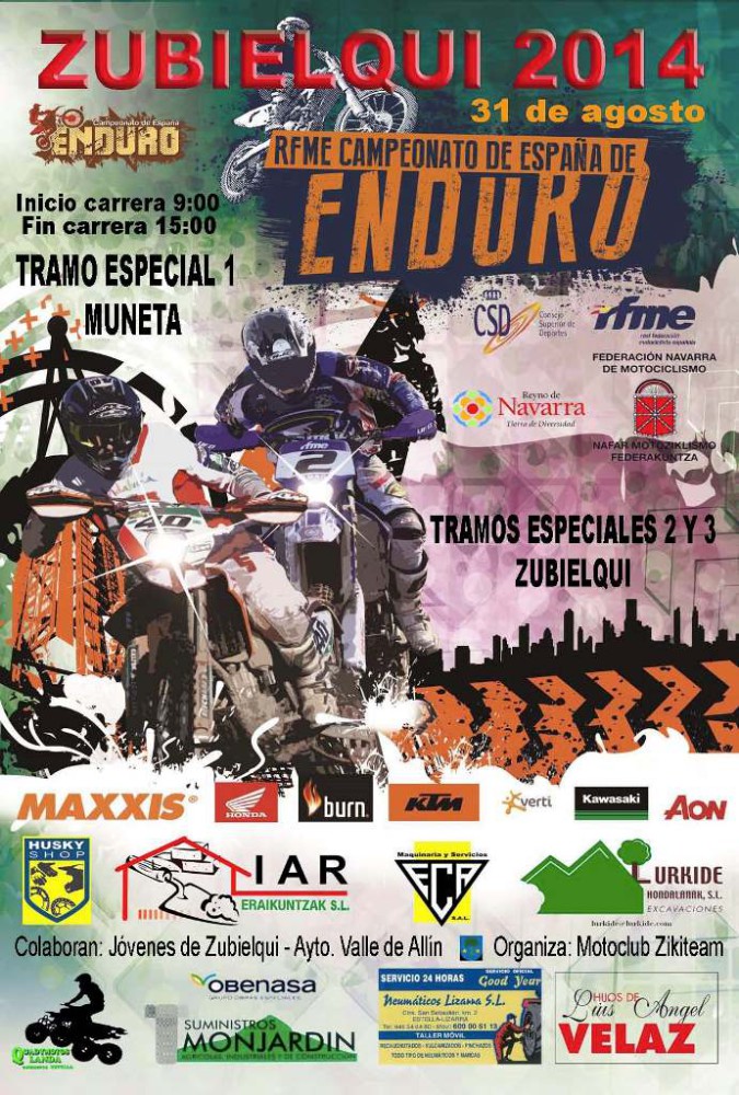 El Nacional de Enduro vuelve a la acción en Navarra