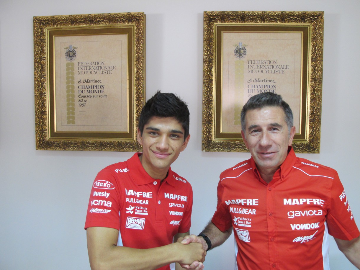 Juanfran Guevara y Jorge Martín con el Aspar Team Moto3 para 2015